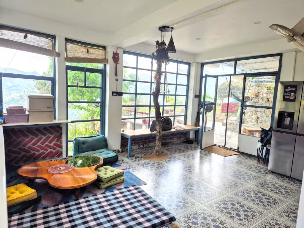 Open concept lounge and kitchen